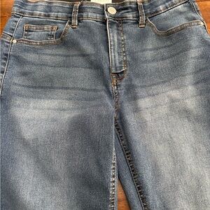 Angels Women's Skinny Jeans in Faded Blue Wash